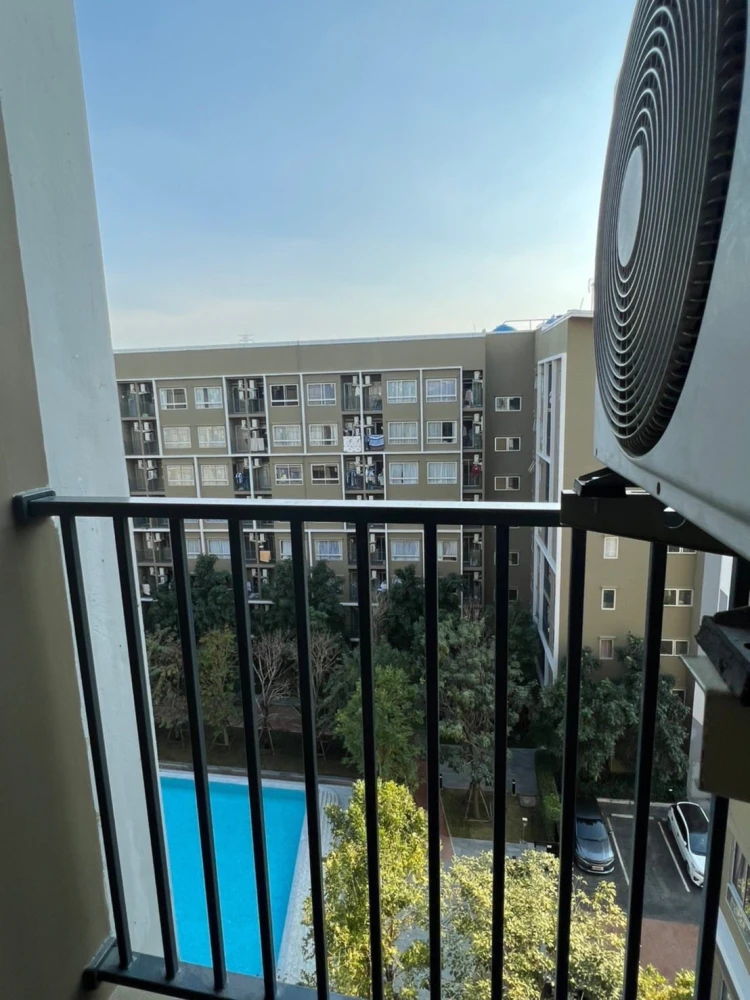 Plum Condo Rangsit Alive 2 for rent, corner room with privacy, comes fully furnished, just bring your bags and move in!