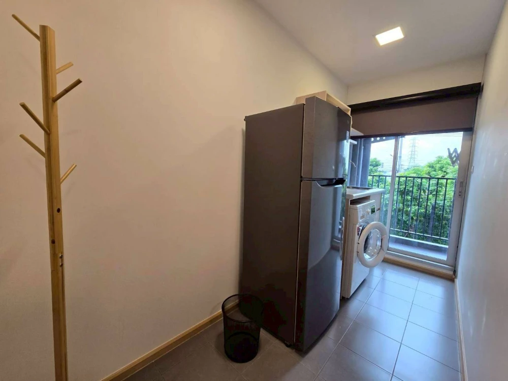 Plum Condo Rangsit Fresh for rent, 2nd floor, outside view, fully furnished, nice room, reserve now.