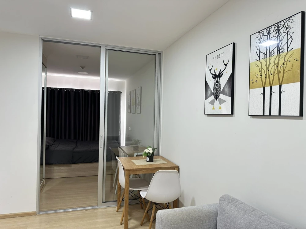 For rent: Plum Condo Rangsit Fresh, 6th floor, corner room, fully furnished, book now, hurry!