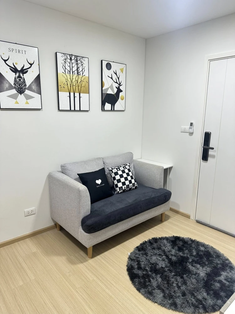 For rent: Plum Condo Rangsit Fresh, 6th floor, corner room, fully furnished, book now, hurry!