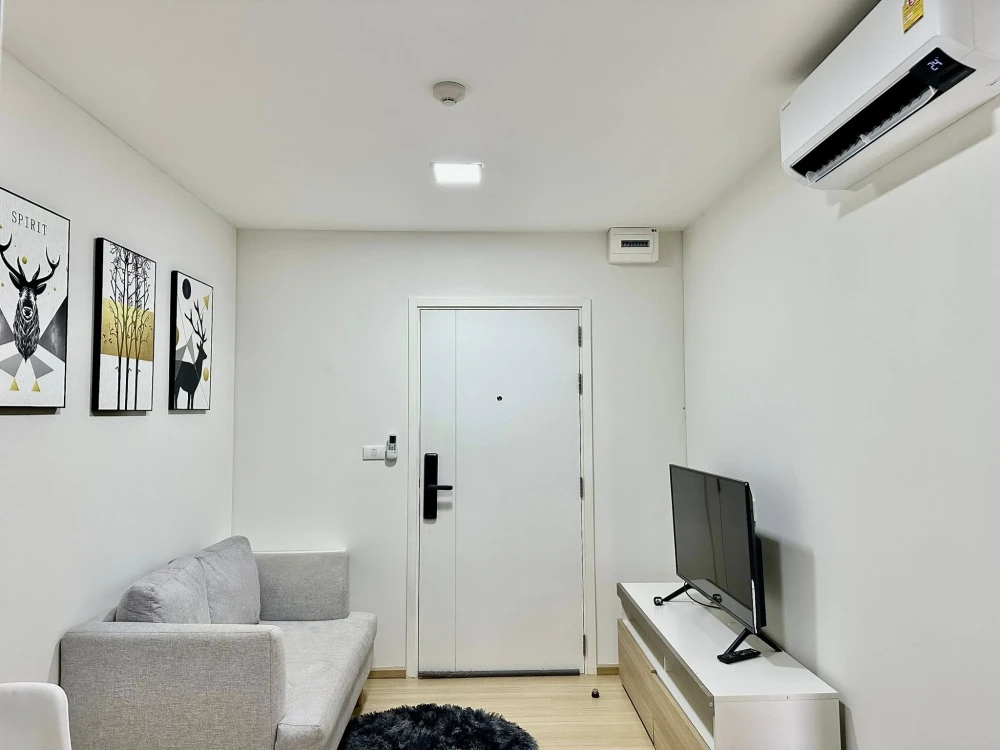For rent: Plum Condo Rangsit Fresh, 6th floor, corner room, fully furnished, book now, hurry!