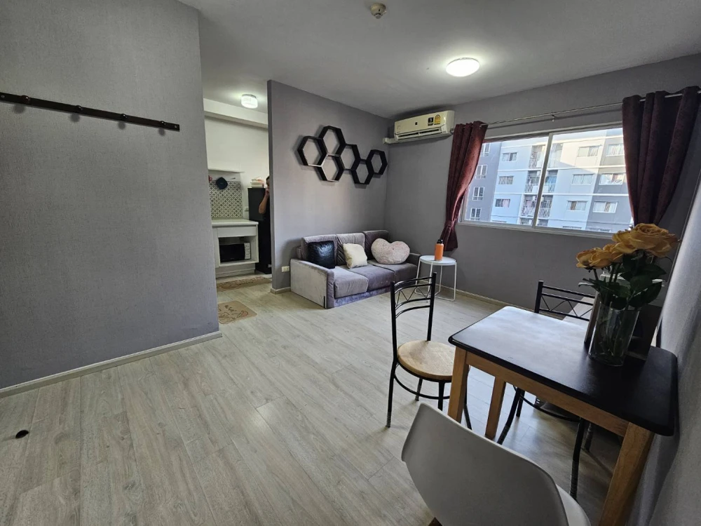 Plum Condo Rangsit Fresh for rent, 6th floor, fully furnished and ready to move in. Book now!