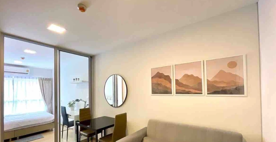Plum Condo Rangsit Fresh for rent, 7th floor, unobstructed view, fully furnished. Book now, don't miss out!