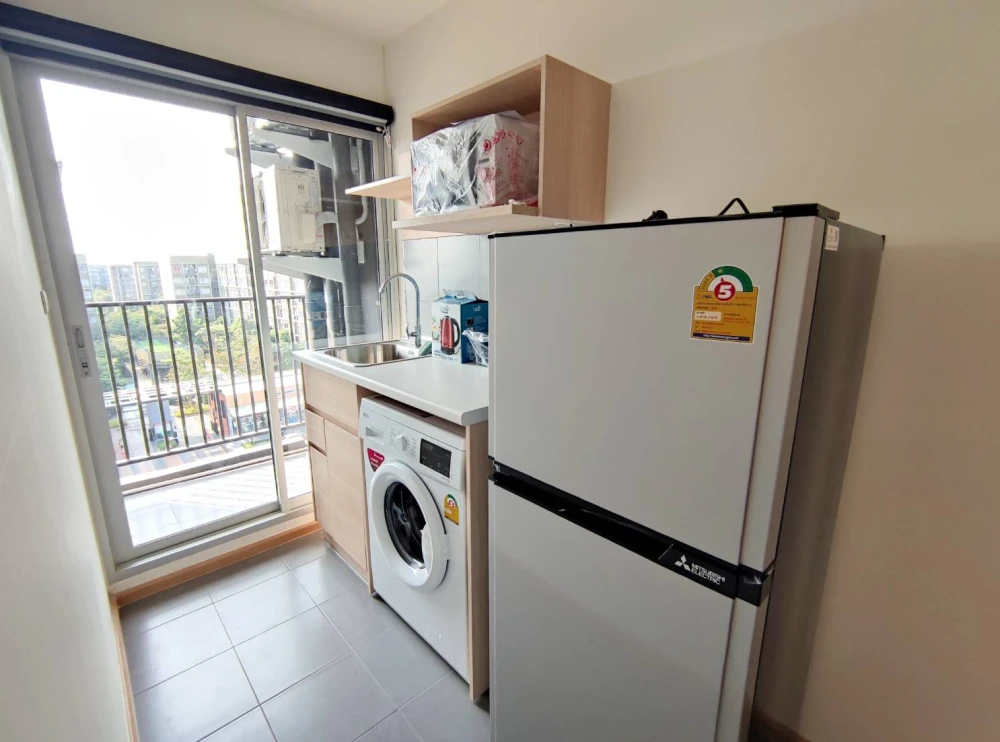 Plum Condo Rangsit Fresh for rent, 8th floor, fully furnished room, ready to move in, book now, don't miss out.