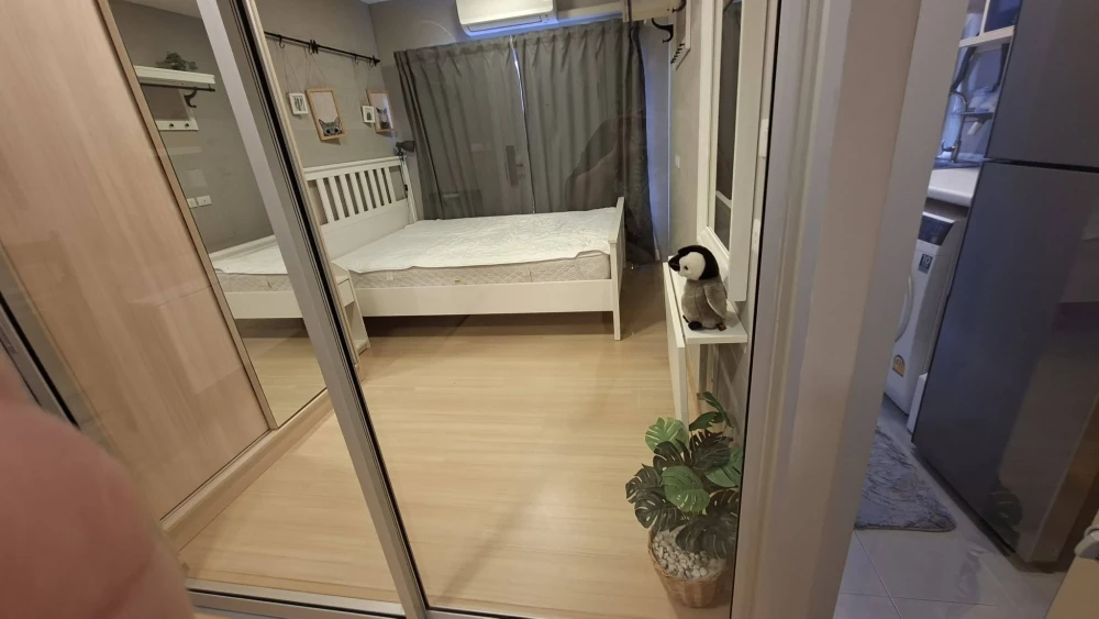 Plum Condo Rangsit Fresh, Building A, 3rd floor, pool view. Glass partition separating bedroom and kitchen. You won't want to miss this!