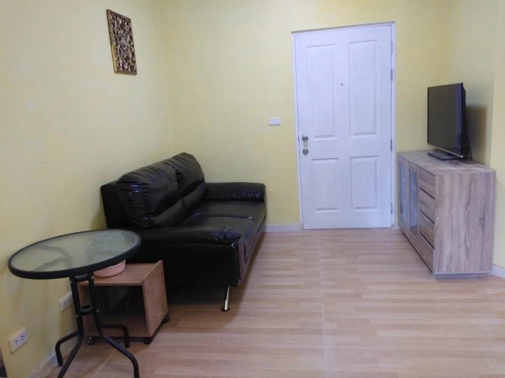 Plum Condo Samakkhi for rent, 2nd floor. Nice, fully furnished. Book now! Hurry!
