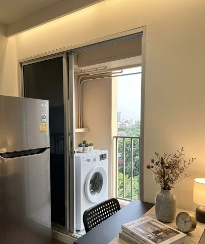 For Rent: Plum Condo Samakkhi, 5th floor. Fully furnished and ready to move in. Book now—don't miss out!
