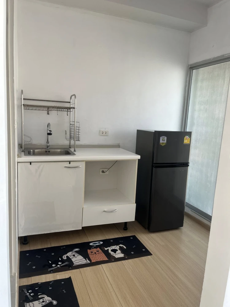 Plum Condo Samakkhi for rent. Nice unit on the 6th floor, fully furnished. Just bring your bags and move in!