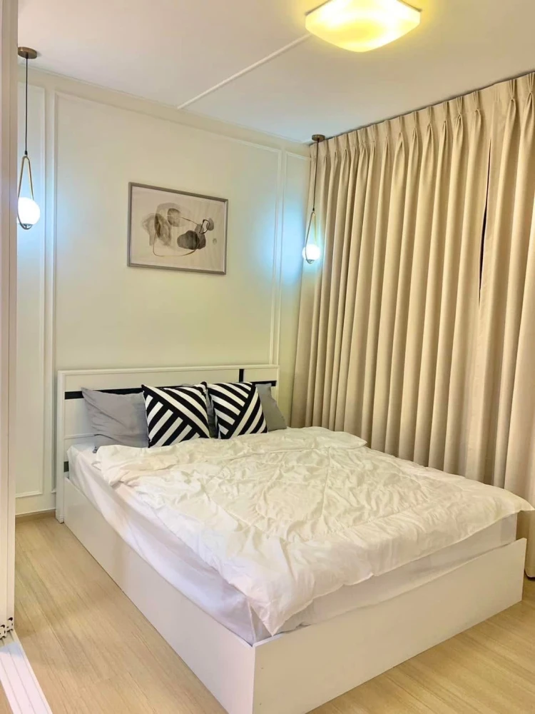 Plum Condo Samakkhi for rent, corner room, not crowded, beautifully decorated, at a great price, don't miss it.