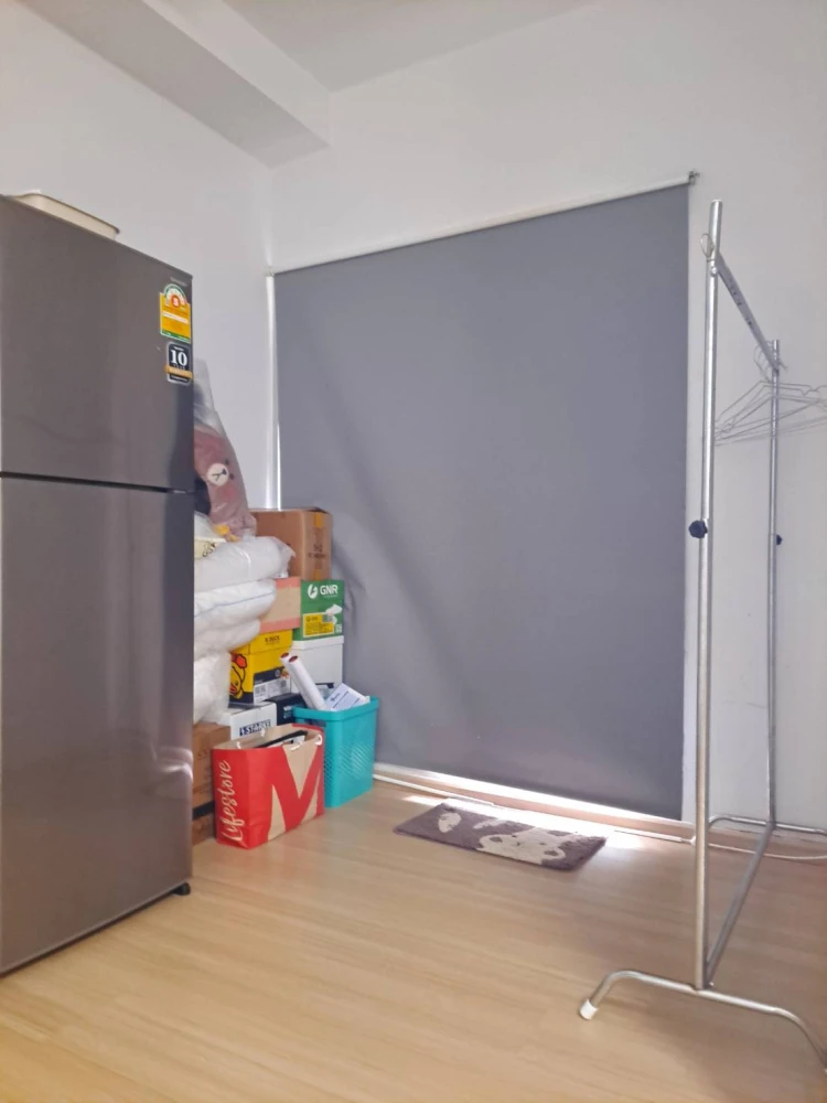 Plum Condo Samakkhi for rent, modern decoration, walls painted in Loft Style, very good price, great value, book now!