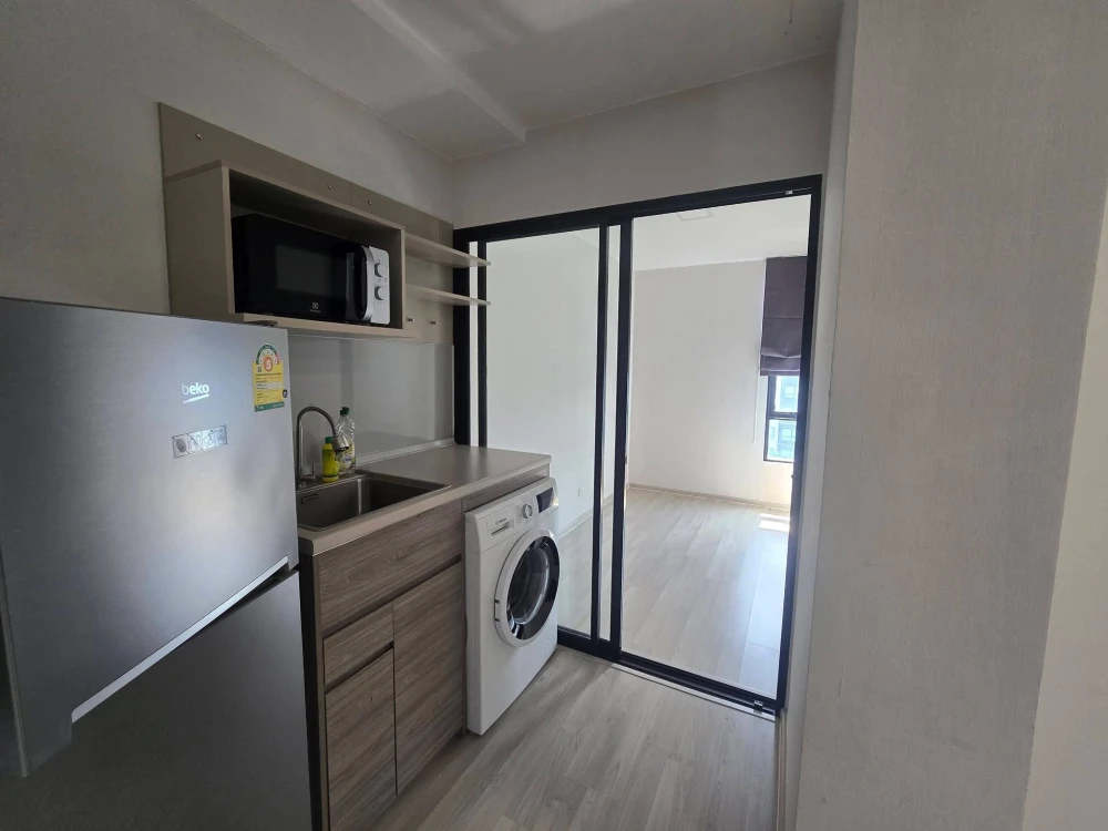 Plum Condo Saphanmai Station for rent. Spacious room with plenty of usable space, fully furnished. Just bring your bags and move in!