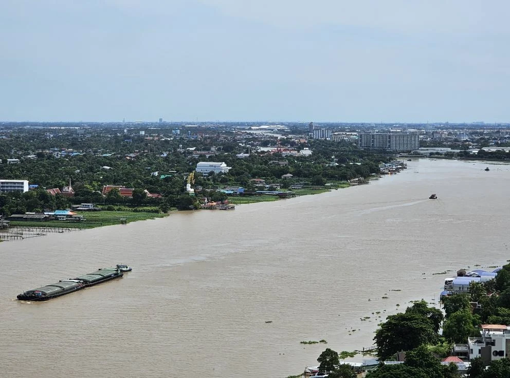 Politan Aqua for rent, North side, Building A, beautiful view of the Chao Phraya River, 26th floor, highest point, don't miss it.