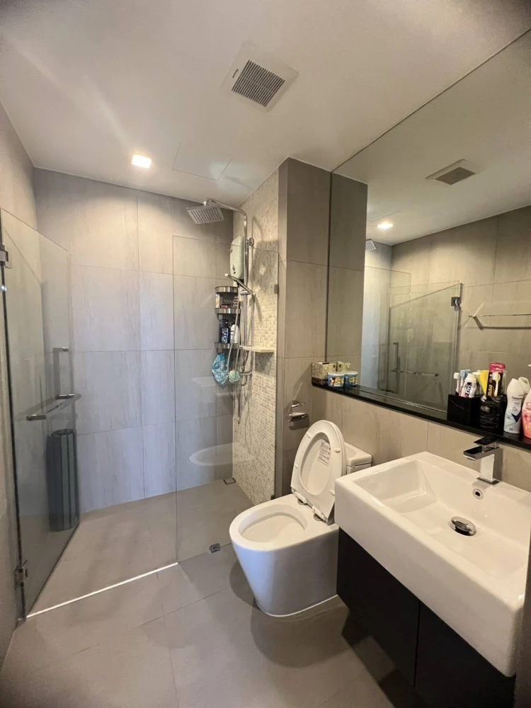 Politan Aqua for rent, North side, Building A, beautiful view of the Chao Phraya River, 26th floor, highest point, don't miss it.