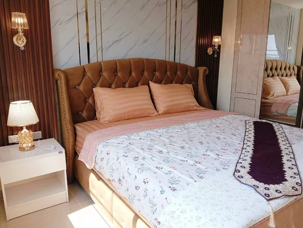 For rent Porch Land 2 Jomtien Resort, size 75 sq m., 4th floor, with quality furniture, don't miss it.