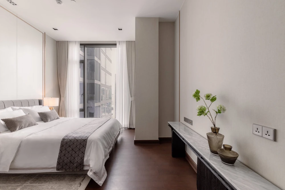 For rent: Q1 Sukhumvit, ready-to-move-in unit with full furnishings, high floor, comfortable living. Book now!