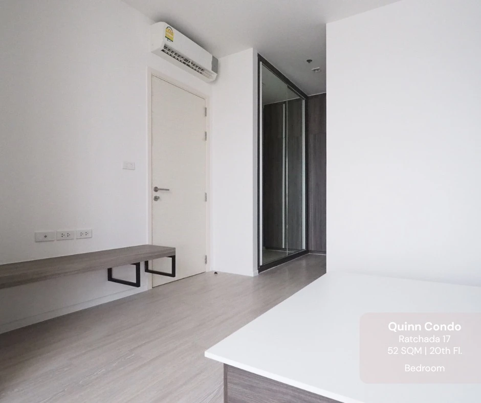 For rent or sell: Quinn Ratchada 17, 20th floor, open view, fully furnished room, ready to move in, book now, don't wait.
