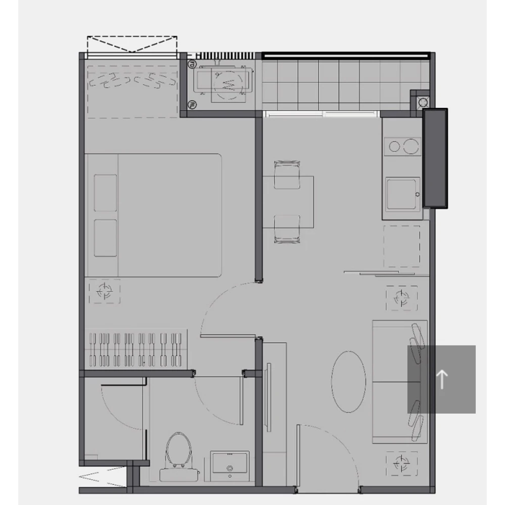 Quintara Treehaus Sukhumvit 42 for rent, fully furnished, just bring your bags and move in.