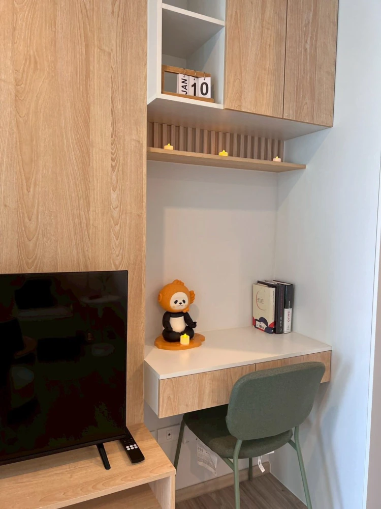 For rent: Regent Home Bangna, 1 bedroom, 1 bathroom, minimalist style, high-quality built-in furniture. Don't miss out!