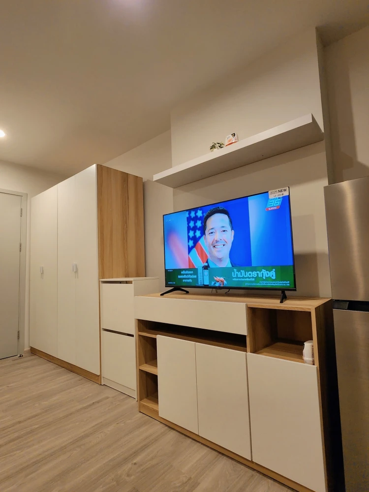 ให้เช่า Regent Home Bangna One bed room ชั้น 16 ได้วิวสูง เฟอร์ เครื่องใช้ไฟฟ้าครบ ลากกระเป๋าเข้าอยู่ได้เลย