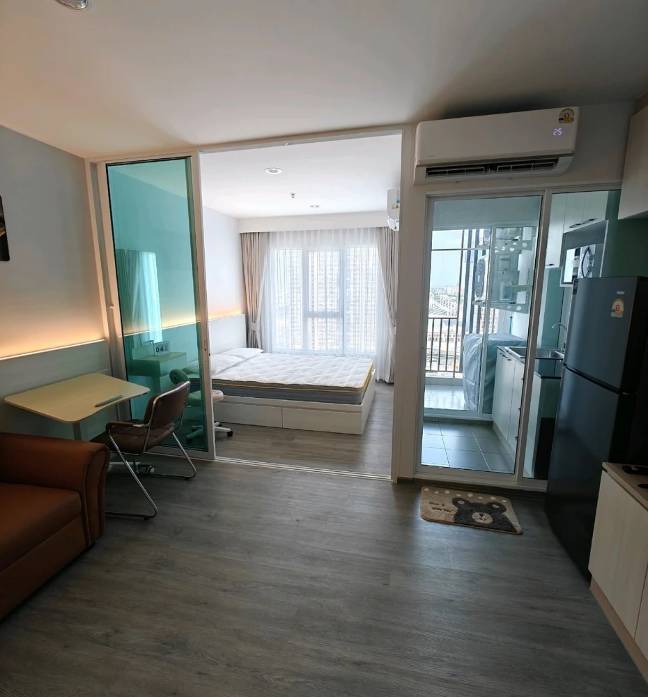 ให้เช่า Regent Home Bangna ชั้น 25 วิวโล่ง ห้องกั้น แต่งครบ พร้อมอยู่ จองเลยจ้า