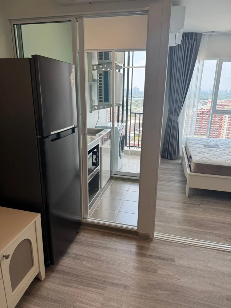 For rent: Regent Home Bangna, 26th floor, unobstructed river view, fully furnished, ready to move in. Book now!