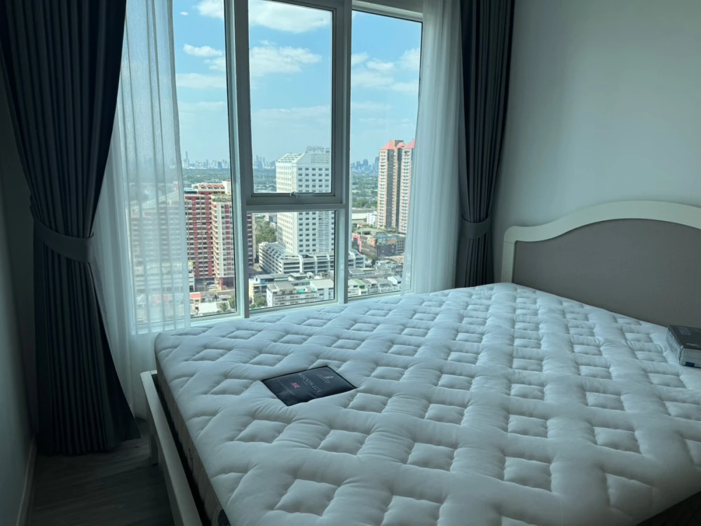 For rent: Regent Home Bangna, 26th floor, unobstructed river view, fully furnished, ready to move in. Book now!