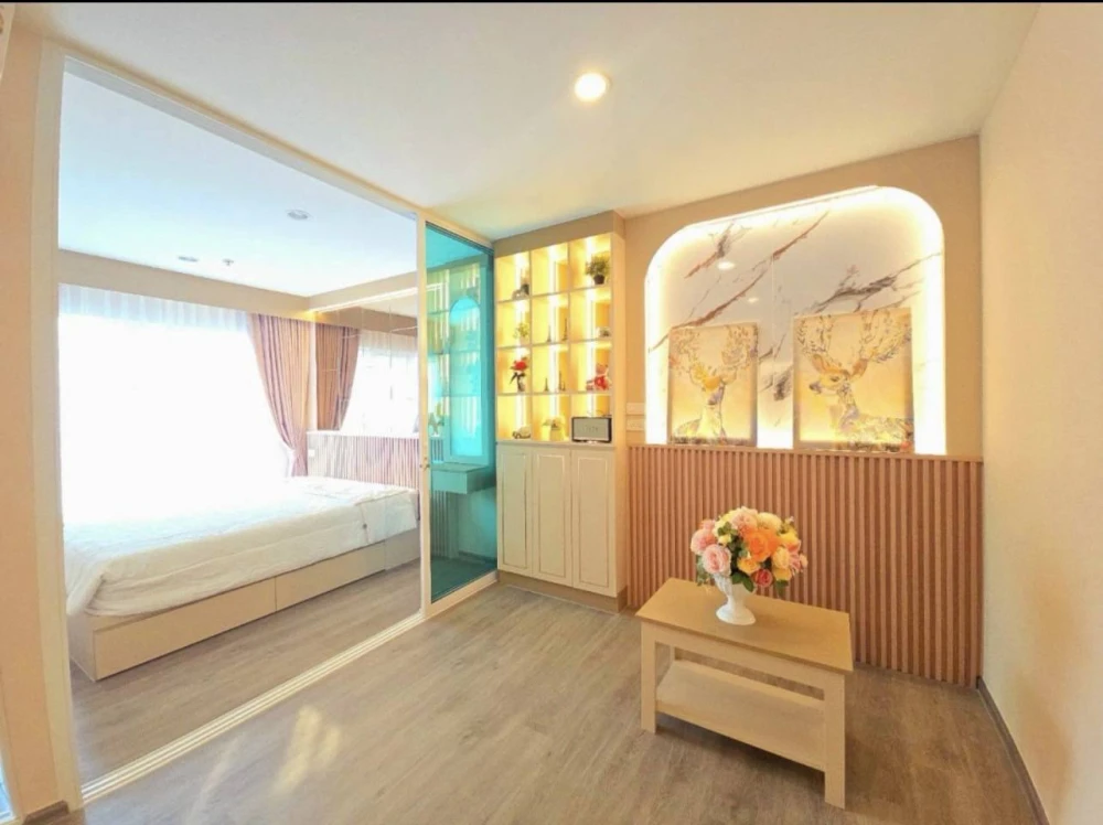 ให้เช่า Regent Home Bangna ชั้น 30 วิวเมือง ตกแต่งแบบ Premium builtin โทนสีเทา จองเลย