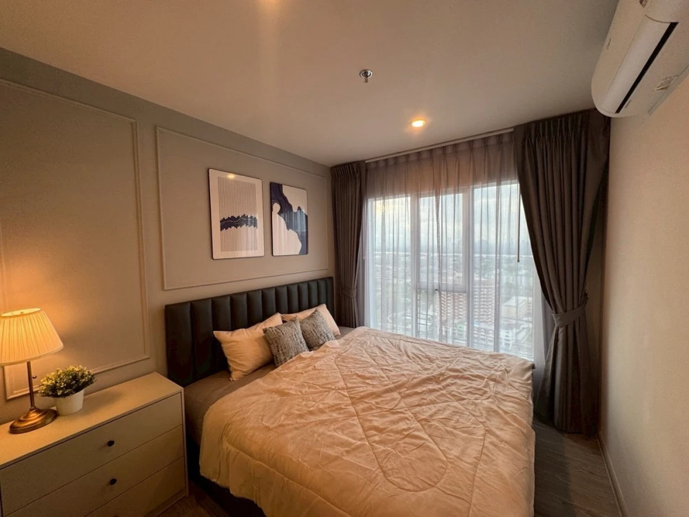 ให้เช่า Regent Home Bangna ห้องน่าอยู่ ตกแต่งคุมโทน บิ้วอินผนังอย่างดี วิวโล่ง จองเลย