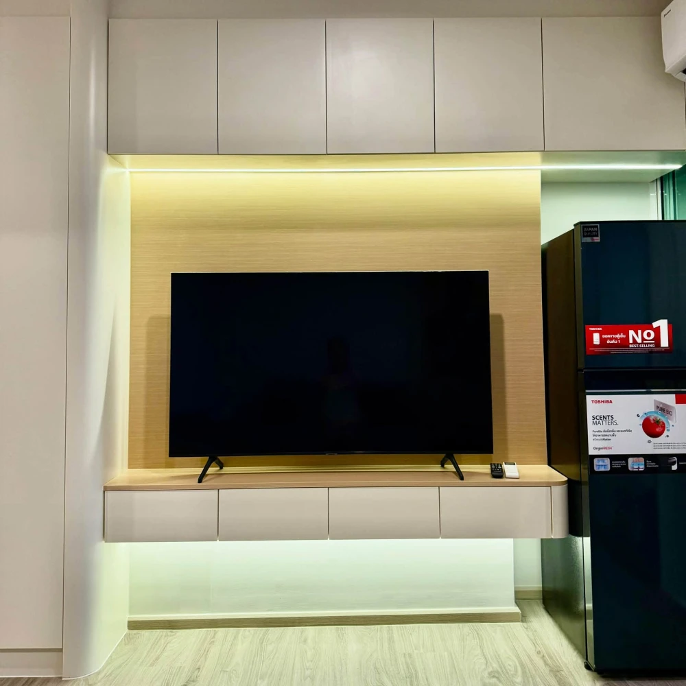Studio apartment for rent at Regent Home Bangna. Fully furnished with appliances. Book now!