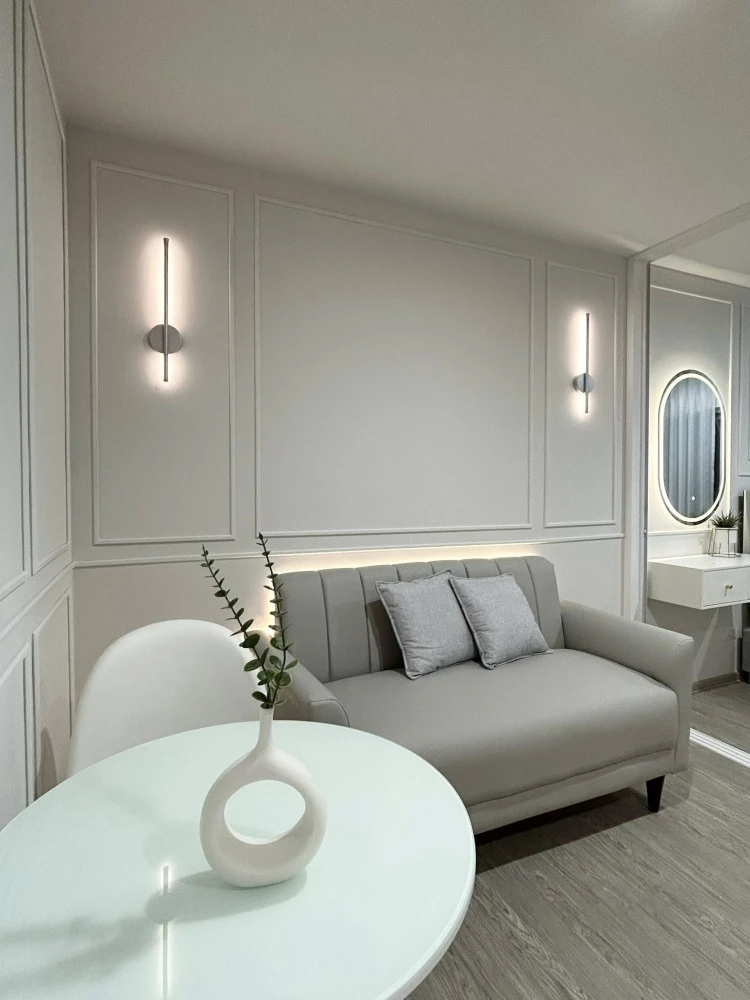 For rent: Regent Home Bangna, a rare room with a pool view, beautifully decorated in bright white and gray tones, very pleasing to the eye. Don't miss
