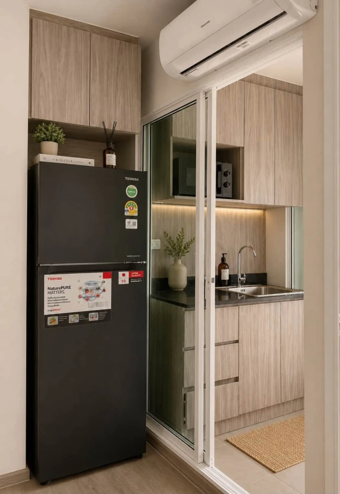 ให้เช่า Regent Home Bangna ห้องแต่งสวยสไตล์มินิมอล เฟอร์ครบครัน วิวสระว่ายน้ำ รีบจองเลยจ้า