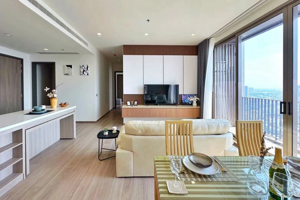 For rent: Rhythm Charoenkrung Pavillion, 36th floor, river view, fully furnished, reserve now, hurry!