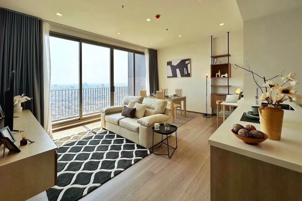 For rent: Rhythm Charoenkrung Pavillion, 36th floor, river view, fully furnished, reserve now, hurry!