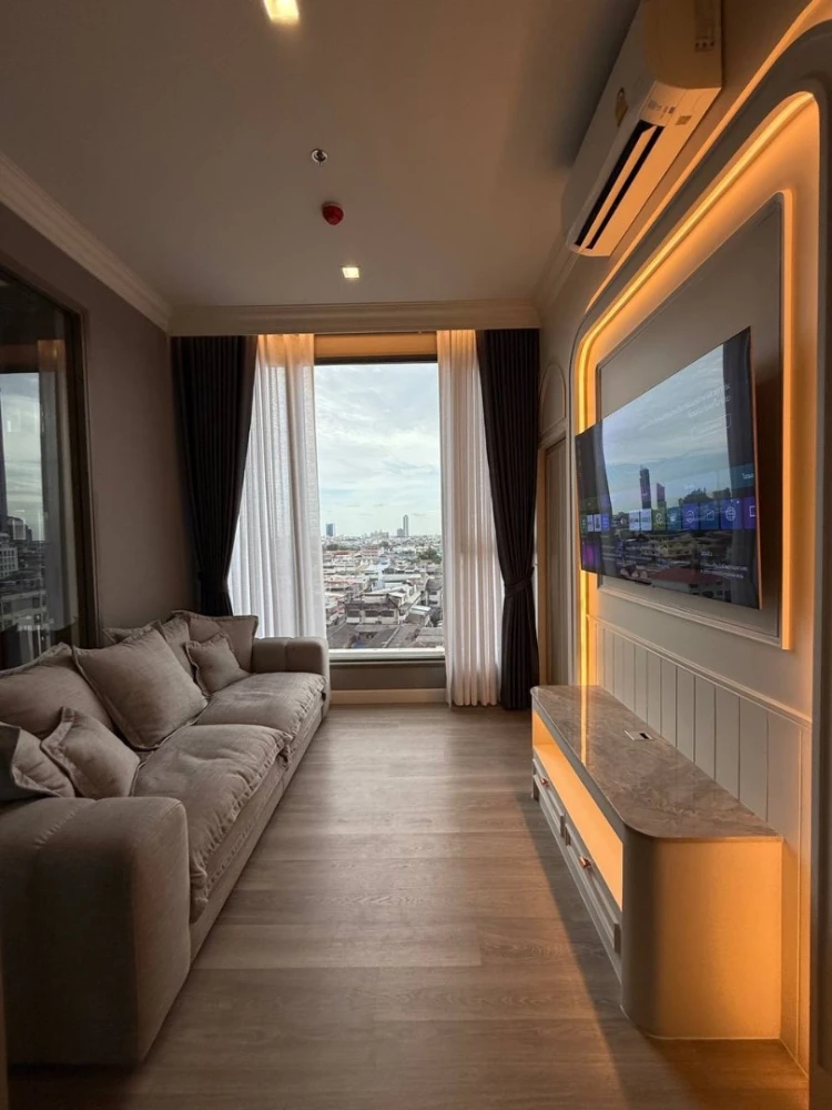 For rent: Rhythm Charoenkrung Pavillion, 9th floor, beautiful room, spacious, comfortable, fully furnished, reserve now, hurry!