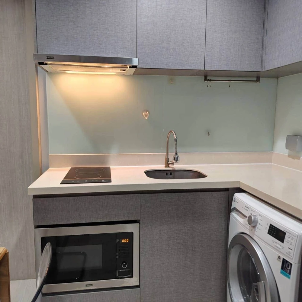 For Rent: Rhythm Sukhumvit 36-38. Spacious 2-bedroom, 2-bathroom unit with a generous layout and full furnishings. Book now!