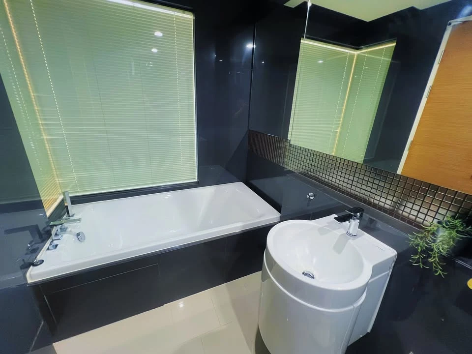 For rent: Rhythm Sukhumvit 50, 1 bedroom, 1 bathroom, decorated in a minimalist style, beautiful view from a high floor, reserve now!