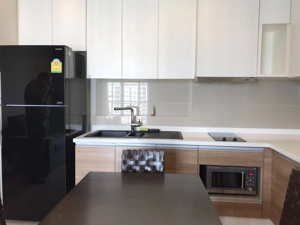 For rent: Rhythm Sukhumvit 50, 2 bedrooms, good location, convenient transportation, fully furnished, don't miss out on this great deal!