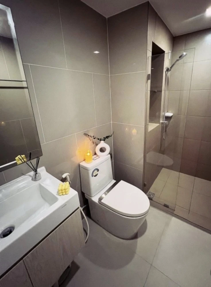 For rent: Rich Park Triple Station, 1 bedroom, 1 bathroom, 10th floor, fully furnished, don't miss out!