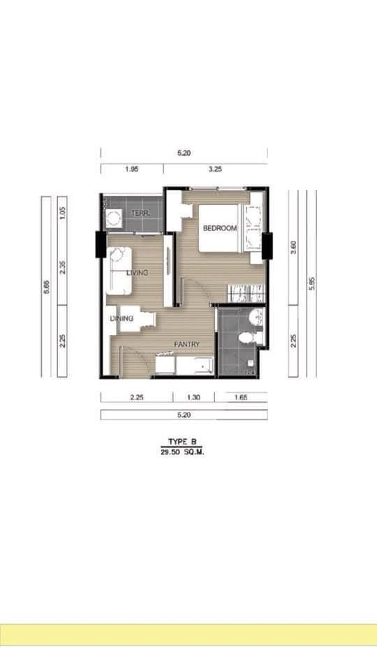 For rent: Rill Condo Rangsit, 6th floor, corner room, fully furnished, reserve now, hurry!