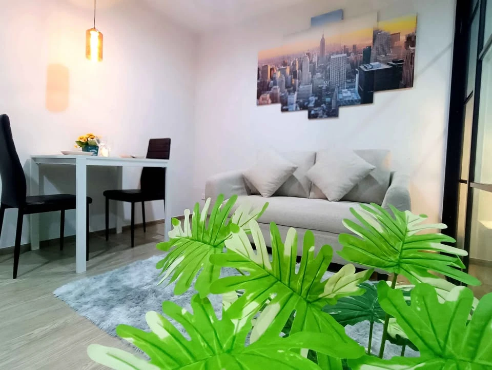 For rent: Rye condo Sukhumvit 101/1, separate rooms, well-divided zones, good price, come and visit, don't miss out.