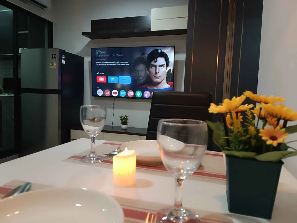 For rent: Rye condo Sukhumvit 101/1, separate rooms, well-divided zones, good price, come and visit, don't miss out.