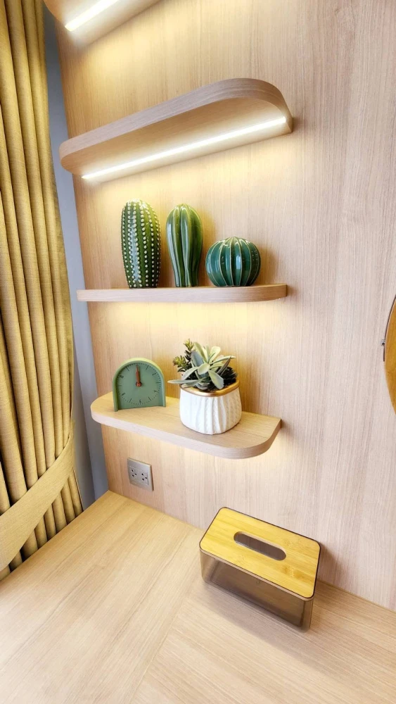 For rent: Salaya One Residences, beautifully decorated minimalist room with high-quality built-in furniture. Book now!