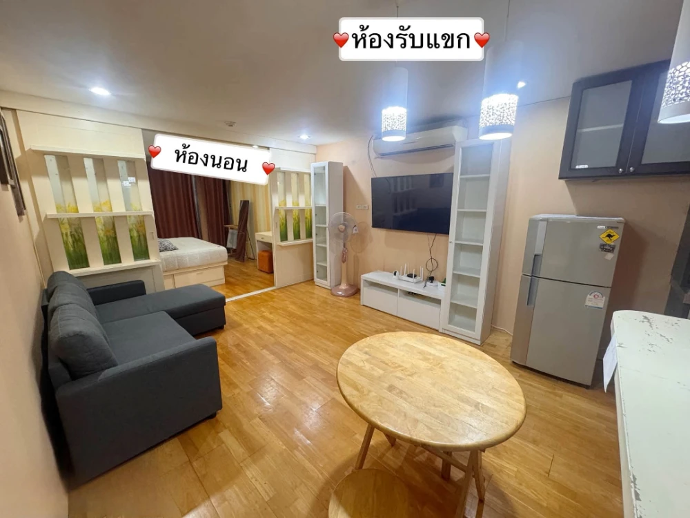 ให้เช่า SARIN PLACE ห้อง Studio กั้นแบ่งโซนห้องนอนกับห้องนั่งเล่นอย่างเป็นสัดส่วน พื้นที่เก็บของเยอะ พร้อมตู้ Built-in รอบห้อง images
