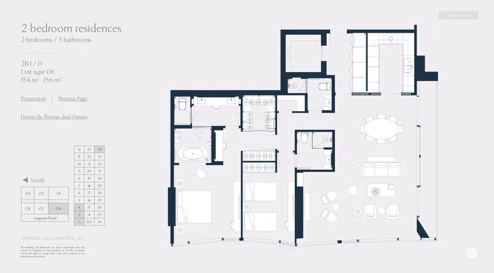 Spacious and fully furnished condo for rent at Scope Langsuan. Pets allowed. First come, first served.