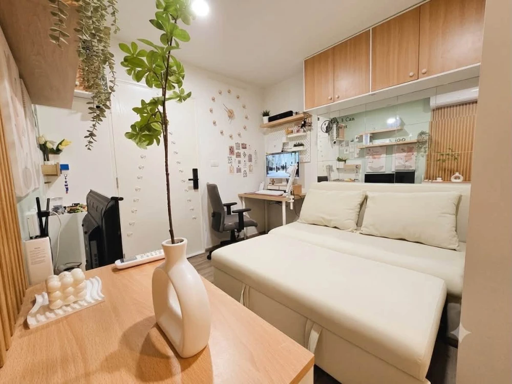 ให้เช่า Sena Kith Srinakarin - Sridan ห้องแต่งสวยสไตล์มินิมอล บิวท์อินเฟอร์นิเจอร์อย่างดี ห้ามพลาด