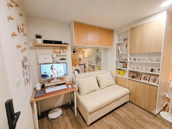 ให้เช่า Sena Kith Srinakarin - Sridan ห้องแต่งสวยสไตล์มินิมอล บิวท์อินเฟอร์นิเจอร์อย่างดี ห้ามพลาด