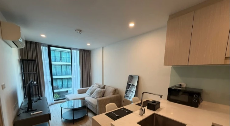 For Rent: Serio Sukhumvit 50, 3rd floor. Fully furnished and inviting—book now, don't wait!