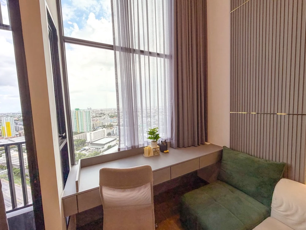 For rent: SO Origin Kaset Interchange, 21st floor, stunning view, ready to welcome auspicious energy and prosperity. The unit is located in a lucky dr
