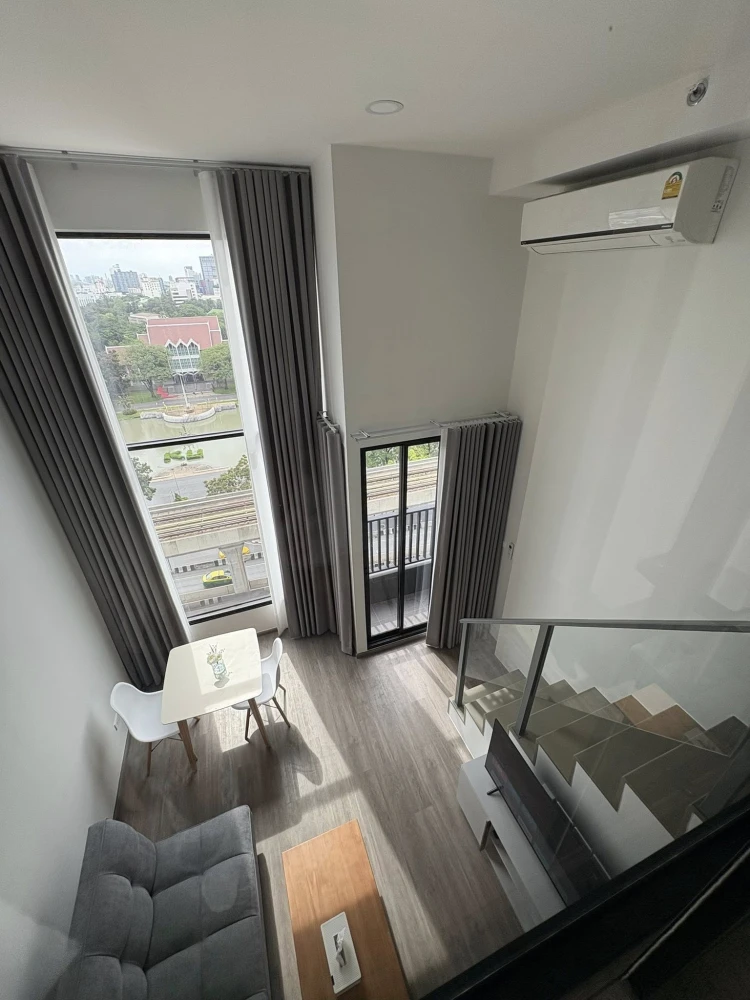 For rent: So Origin Kaset Interchange, Duo Space room, two floors, view of the pool, Phra Pirun and Kasetsart University campus. Reservation required.