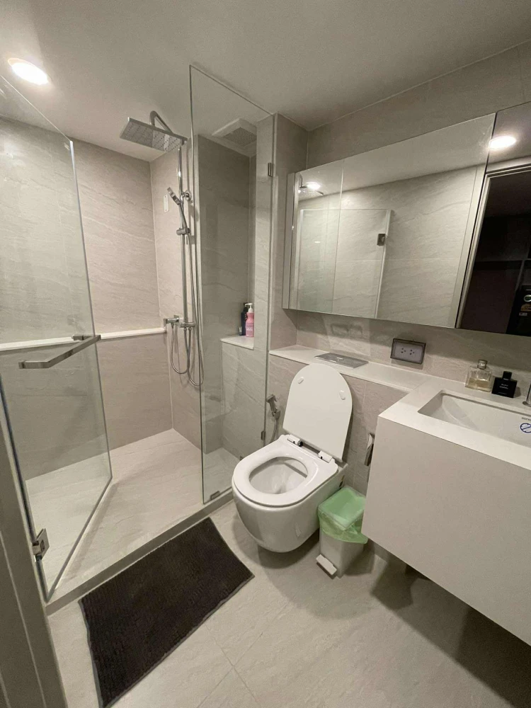 For rent SO Origin Kaset Interchange Duplex room 37 sq m., two floors, high ceiling, view of Kasetsart University, hurry up and grab it.
